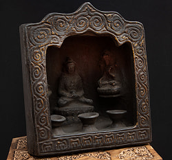 アミターバ - 阿弥陀如来の厨子【木製 一点物 高さ:23cm】 - サブ2