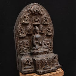 アクショービヤと13柱の仏像【木製 一点物 高さ:44cm】 - サブ2