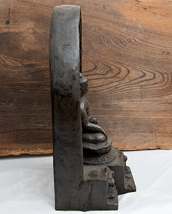 アクショービヤ　阿しゅく如来（あしゅくにょらい）と16柱の仏板【木製 一点物 高さ:41cm 4500g】 - サブ4