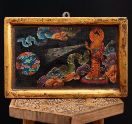 持鉢(じはつ)の仏板【20cm 420g】