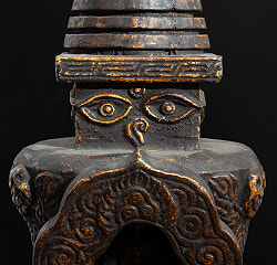 ブッダアイと阿弥陀仏（ブッダ・アミタバ）と148柱の仏像 - 特大サイズ【木製 一点物 105cm 18000g】 - サブ3