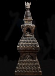 ブッダアイと阿弥陀仏(ブッダ・アミタバ)と148柱の仏像 - 特大サイズ【木製 一点物 105cm 18000g】