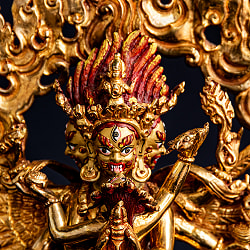 チャクラサンバラ（勝楽金剛） 銅造り鍍金仕立て 23cm - サブ2