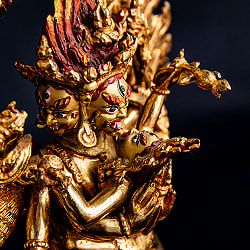 チャクラサンバラ（勝楽金剛） 銅造り鍍金仕立て 23cm - サブ5
