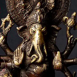 ブラス製 ドリシュティ・ガネーシャ 立像 高さ：29.5cm程度 - サブ2