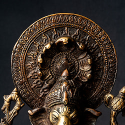 ブラス製 ドリシュティ・ガネーシャ 立像 高さ：29.5cm程度 - サブ3