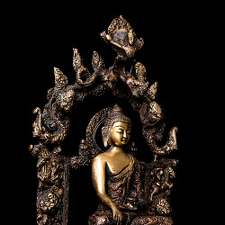 薬師如来 坐像 重厚なブラス製 高さ：40cm程度 - サブ5