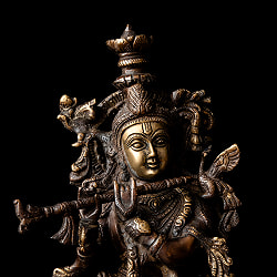 クリシュナ 立像 重厚なブラス製 高さ：46.5cm程度 - サブ2