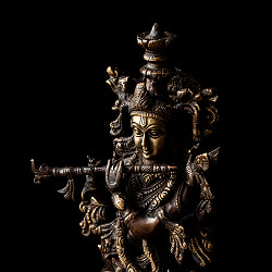 クリシュナ 立像 重厚なブラス製 高さ：46.5cm程度 - サブ3