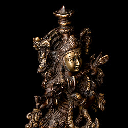 クリシュナ 立像 重厚なブラス製 高さ：46.5cm程度 - サブ4