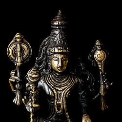 ヴィシュヌ 立像 重厚なブラス製 高さ：37cm程度 - サブ2