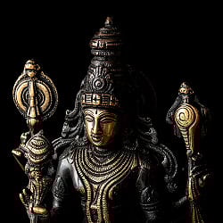 ヴィシュヌ 立像 重厚なブラス製 高さ：37cm程度 - サブ3