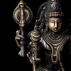 ヴィシュヌ 立像 重厚なブラス製 高さ：37cm程度 - サブ5