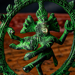 ダンシング・シヴァ 緑青仕上げ 高さ:12cm程度 - サブ3