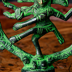 ダンシング・シヴァ 緑青仕上げ 高さ：12cm程度 - サブ5