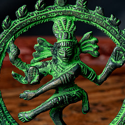 ダンシング・シヴァ 緑青仕上げ 高さ:9.5cm程度 - サブ2