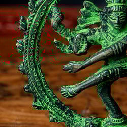 ダンシング・シヴァ 緑青仕上げ 高さ:9.5cm程度 - サブ4