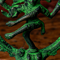 ダンシング・シヴァ 緑青仕上げ 高さ：9.5cm程度 - サブ5