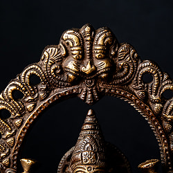 ラクシュミ 坐像 重厚なブラス製 高さ19cm程度 - サブ5