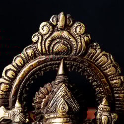 ガネーシャ 坐像 重厚なブラス製 高さ17.5cm程度 - サブ5