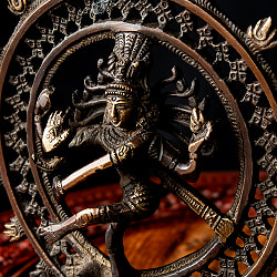 ダンシング・シヴァ 重厚なブラス製 高さ21cm程度 - サブ4