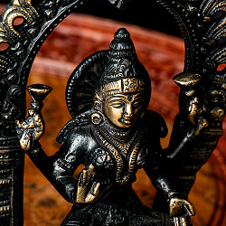 ラクシュミ 半跏像 重厚なブラス製 高さ19cm程度 - サブ3