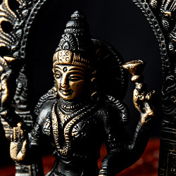 ラクシュミ 半跏像 重厚なブラス製 高さ19cm程度 - サブ4