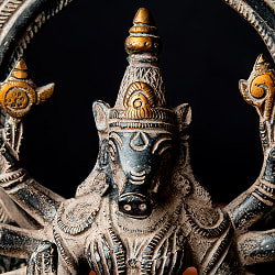 ヴァラーヒー神（亥頭妃） 半跏像 重厚なブラス製 高さ22cm程度 - サブ2