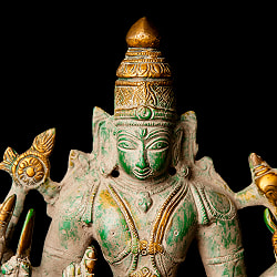 ヴィシュヌ 立像 重厚なブラス製 高さ:30.5cm程度 - サブ2