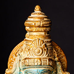 ヴィシュヌ 立像 重厚なブラス製 高さ:37cm程度 - サブ5