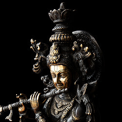 真鍮黒塗仕上げ 特大サイズ クリシュナ 75cm - サブ4