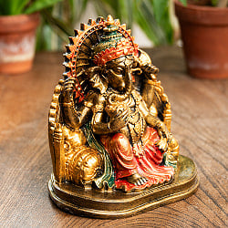 ガネーシャ像 バリ・ヒンドゥーの神様像 レジン製 14.cm - サブ3