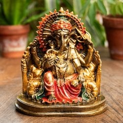 ガネーシャ像 バリ・ヒンドゥーの神様像 レジン製 14.cm