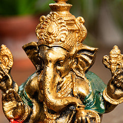 ガネーシャ像 バリ・ヒンドゥーの神様像 レジン製 16.5cm - サブ4