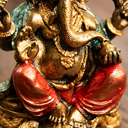 ガネーシャ像 バリ・ヒンドゥーの神様像 レジン製 16.5cm - サブ5