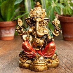 ガネーシャ像 バリ・ヒンドゥーの神様像 レジン製 16.5cm