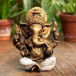 ガネーシャ像 バリ・ヒンドゥーの神様像 レジン製 14.5cm