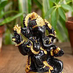 ガネーシャ像 バリ・ヒンドゥーの神様像 レジン製 14.5cm - サブ3