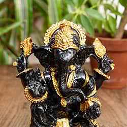 ガネーシャ像 バリ・ヒンドゥーの神様像 レジン製 14.5cm - サブ4