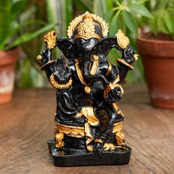 ガネーシャ像 バリ・ヒンドゥーの神様像 レジン製 14.5cm