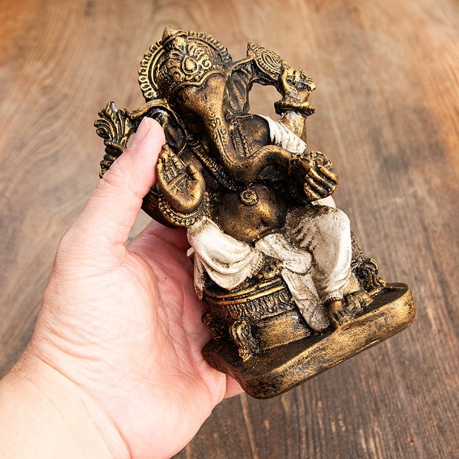 ガネーシャ像 バリ・ヒンドゥーの神様像 レジン製 14.5cm 10 - 