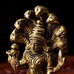 ナーガ（蛇神）に守られた ヴィシュヌ 高さ17cm - サブ4