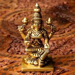 ラクシュミー坐像 高さ10cm(TI-RSDL-1802)