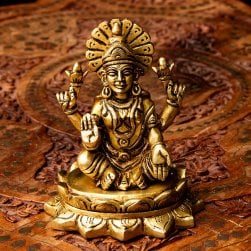 ラクシュミー坐像 高さ10.5cm(TI-RSDL-1804)