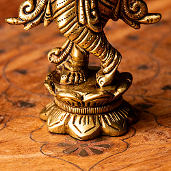 ブラス製 クリシュナ神像高さ：13cm - サブ5