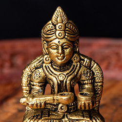 アンナプルナー 女神像（食を与える女神） 重厚なブラス製 高さ8.5cm程度 - サブ2