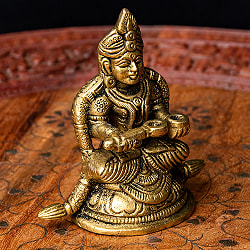 アンナプルナー 女神像（食を与える女神） 重厚なブラス製 高さ8.5cm程度 - サブ4