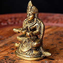 アンナプルナー 女神像（食を与える女神） 重厚なブラス製 高さ8.5cm程度 - サブ5