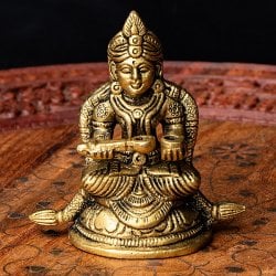 アンナプルナー 女神像(食を与える女神) 重厚なブラス製 高さ8.5cm程度(TI-RSDL-1812)