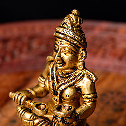 アンナプルナー 女神像（食を与える女神） 重厚なブラス製 高さ10.5cm程度 - サブ3